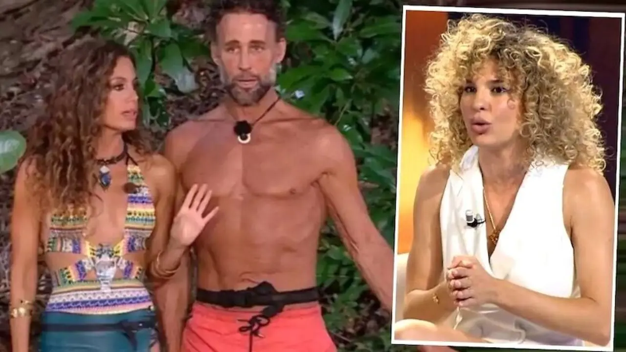En el fotomontaje de Informalia Laura Madrueño y Álvaro Muñoz Escassi en 'Supervivientes' y Sheila Casas en una colaboración en televisión