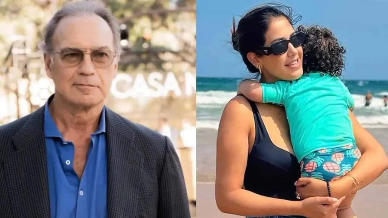 En imágenes de archivo Bertín Osborne y Gabriela Guillén junto a su hijo David