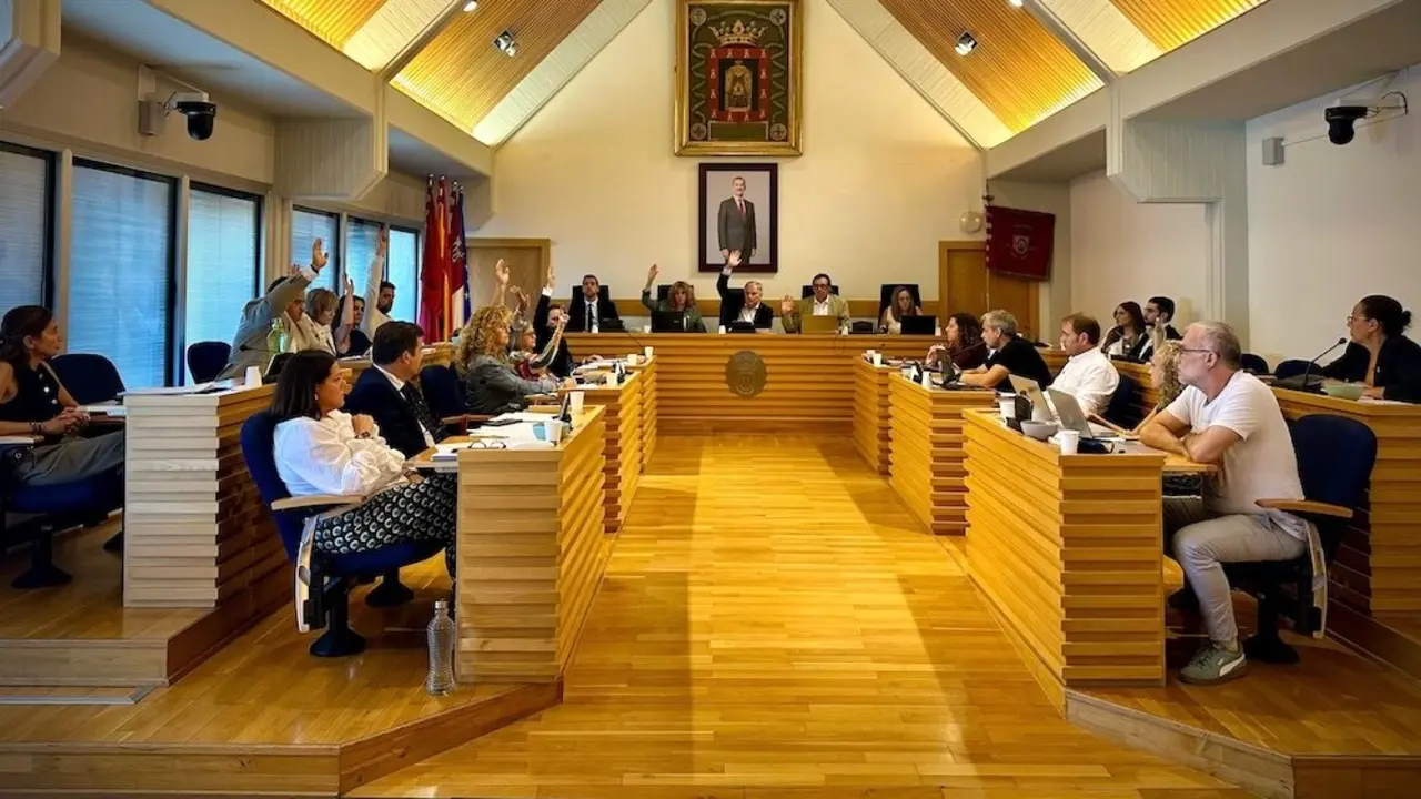 En la imagen un instante del pleno del Ayuntamiento de Ciudad Real celebrado este lunes en el Consistorio