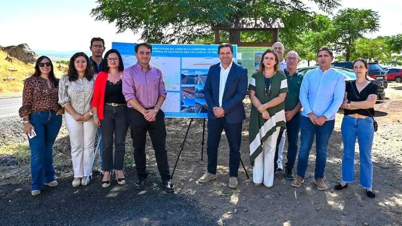 Inaugurada la mejora de la carretera que une Moral y Bolaños tras invertir 2,3 millones