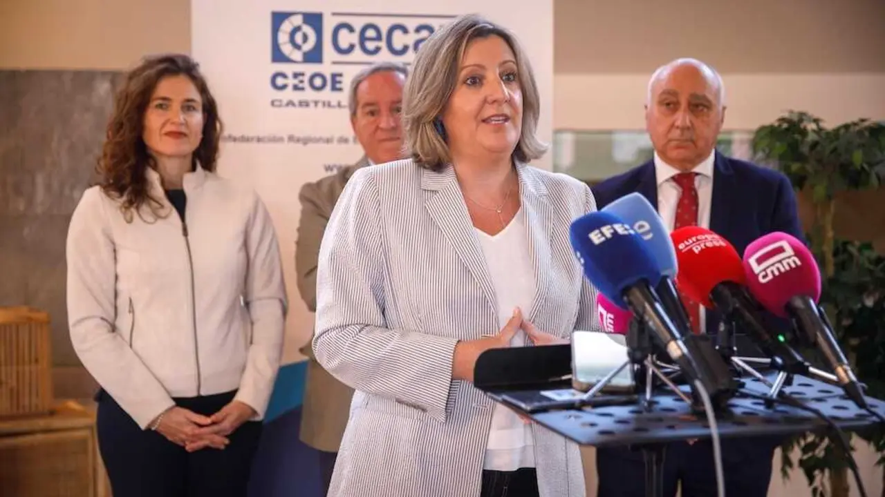 La consejera de Economía, Empresas y Empleo, Patricia Franco, ha inaugurado en Toledo la jornada ‘Empresas y hábitos de vida saludable’ de CECAM