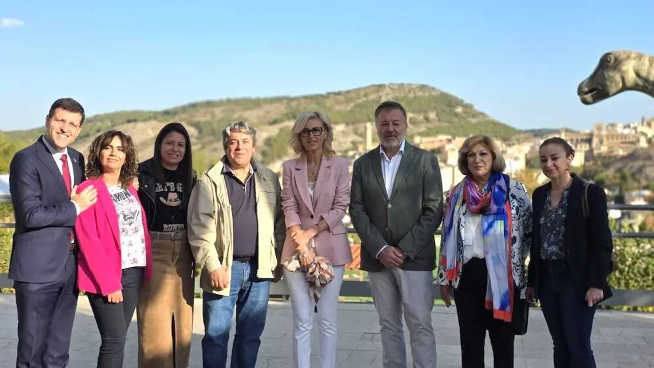 La consejera de Bienestar Social de Castilla-La Mancha, Bárbara García Torijano, de las VII Jornadas de Servicios Sociales e Inclusión Social, que se celebran en el Museo Paleontológico de Cuenca
