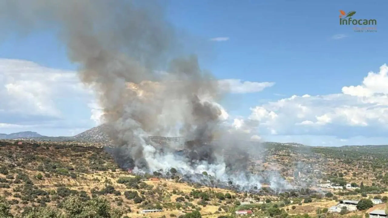 Declarado en Almorox (Toledo) un incendio que alcanza nivel 1 por posible afección a bienes de naturaleza no forestal