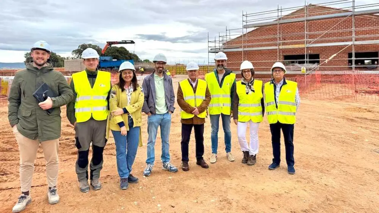 El delegado provincial de Desarrollo Sostenible, José Ignacio Benito, en las obras del futuro Centro de Recuperación de la Fauna Silvestre de Cuenca