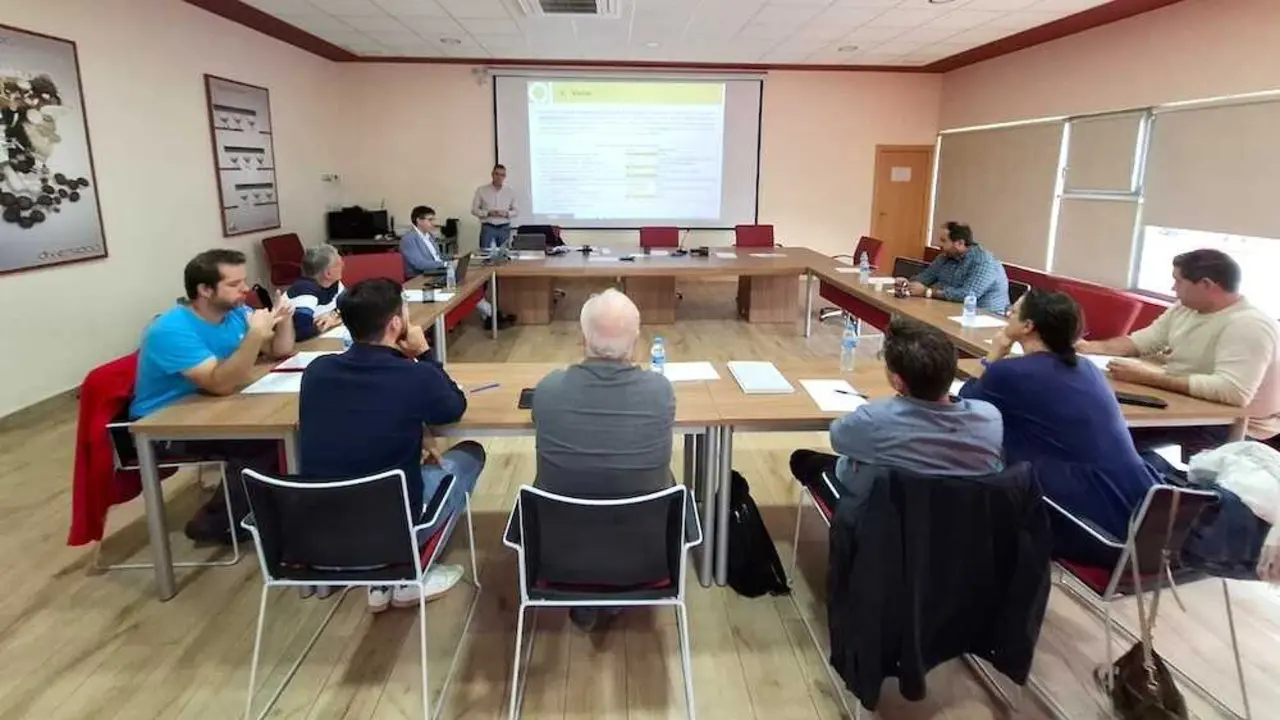 En la imagen un instante de la Comisión Sectorial de Champiñón y otros Hongos Cultivados de Cooperativas Agro-alimentarias Castilla-La Mancha