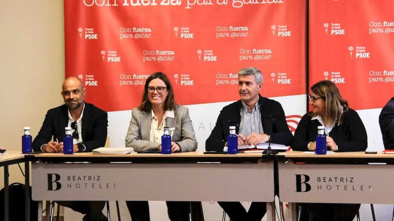 En la imagen un instante de la Comisión Ejecutiva Provincial del PSOE de Toledo, reunida este lunes en la capital