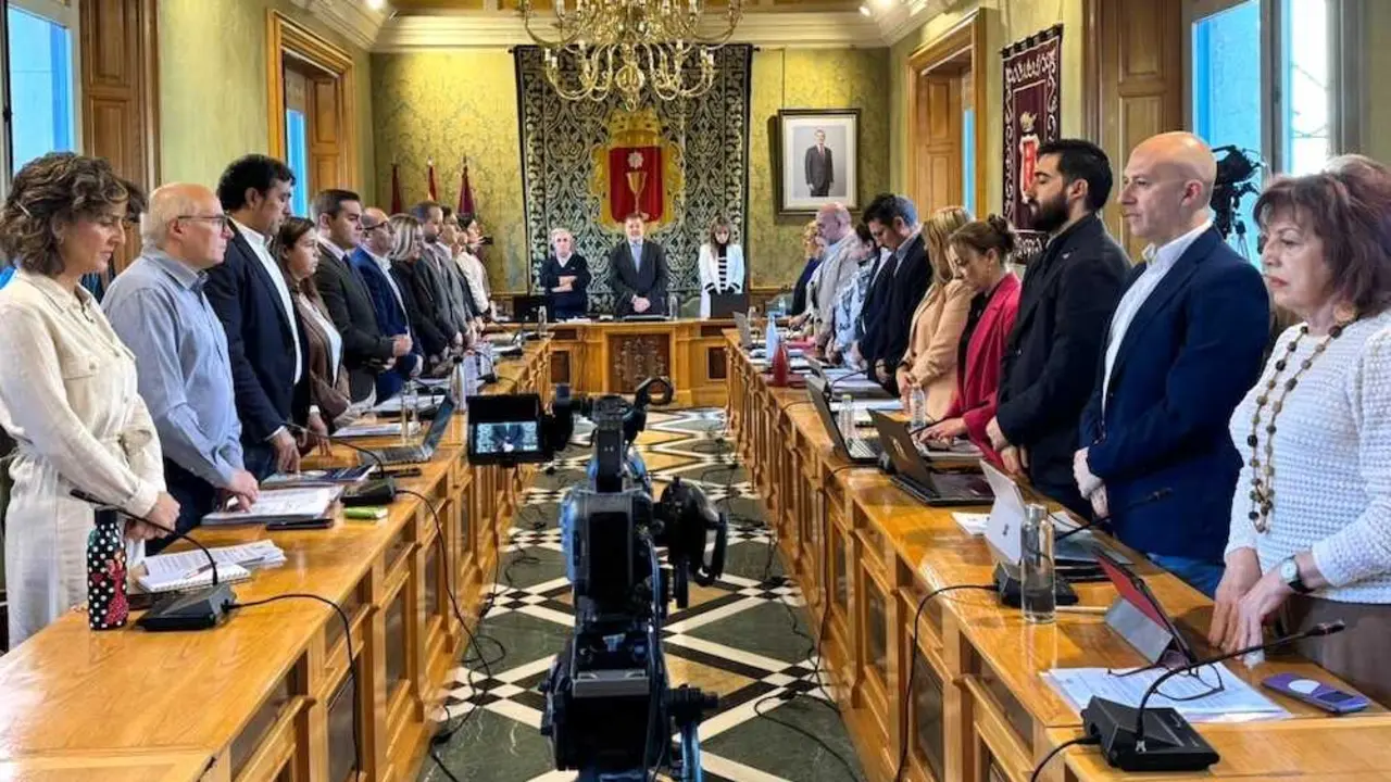 En la imagen un instante del Pleno del Ayuntamiento de Cuenca celebrado este lunes en el Consistorio