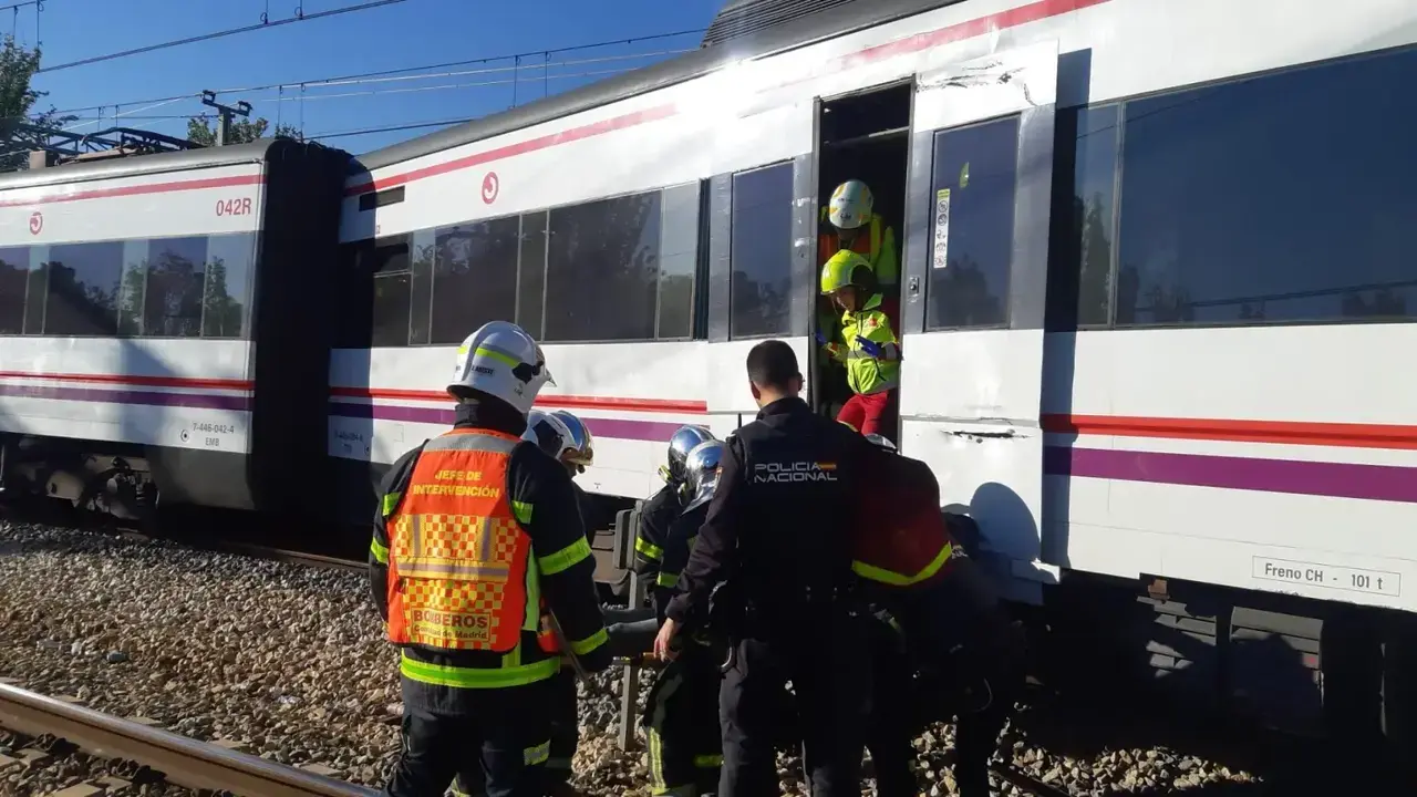 Descarrila un tren de Cercanías y se corta la línea entre Guadalajara y Madrid