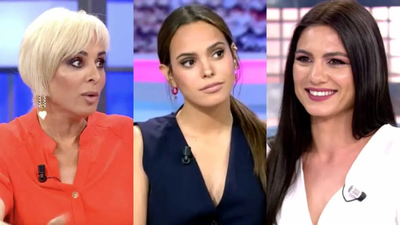 En el fotomontaje en imágenes de archivo Ana María Aldón, Gloria Camila y Gema Aldón