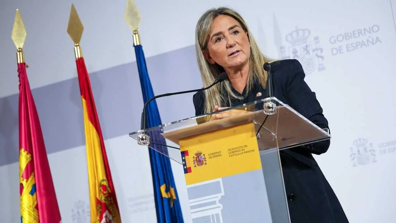 La delegada del Gobierno en Castilla-La Mancha, Milagros Tolón, ha informado en rueda de prensa sobre el Plan de Vialidad Invernal