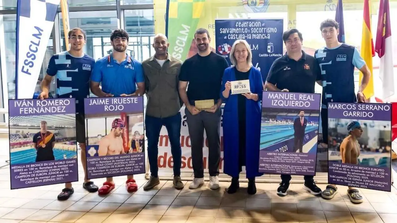 Guadalajara homenajea a sus deportistas internacionales en salvamento y socorrismo