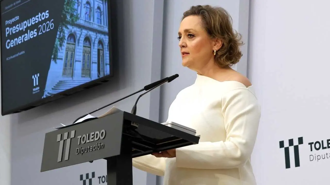 La portavoz y diputada de Presupuestos, Hacienda y Promoción Económica de la Diputación de Toledo, Soledad de Frutos, ha presentado el proyecto de presupuestos de la institución para 2026
