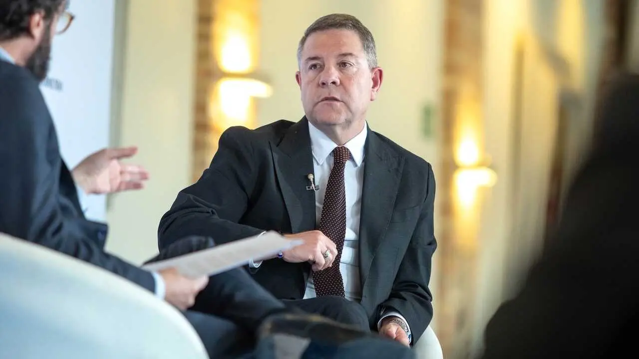 El presidente de Castilla-La Mancha, Emiliano García-Page, protagoniza, en Toledo, el foro ´La España Vertebrada´