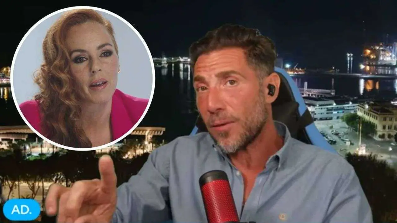 En el fotomontaje Antonio David Flores y Rocío Carrasco durante su docuserie