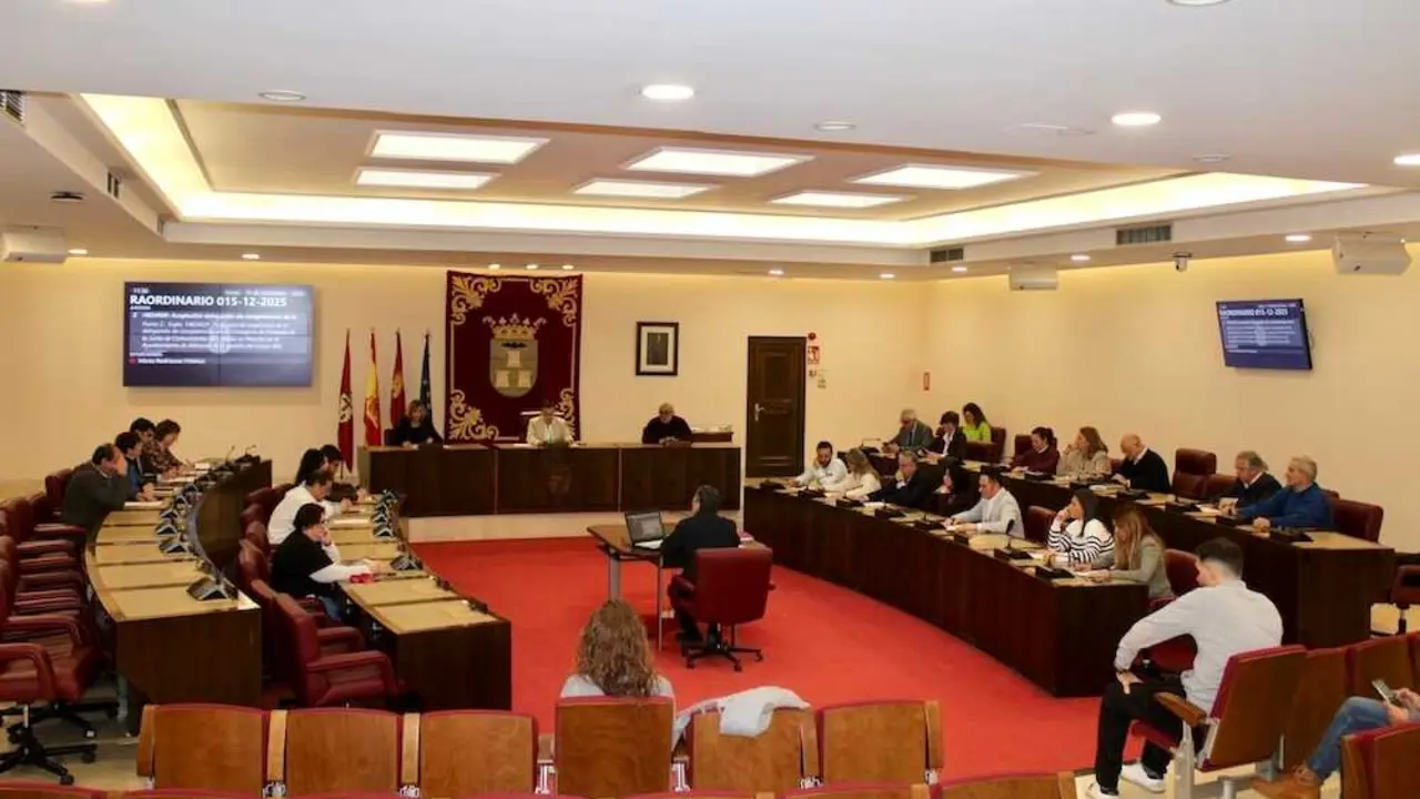 En la imagen un instante del Pleno del Ayuntamiento de Albacete