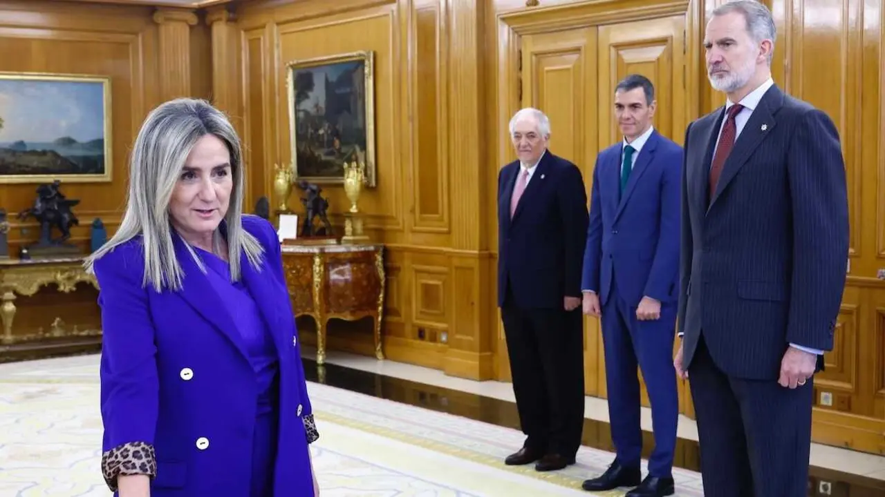 Milagros Tol&oacute;n promete su cargo ante el rey Felipe VI como nueva ministra de Educaci&oacute;n, Formaci&oacute;n Profesional y Deportes