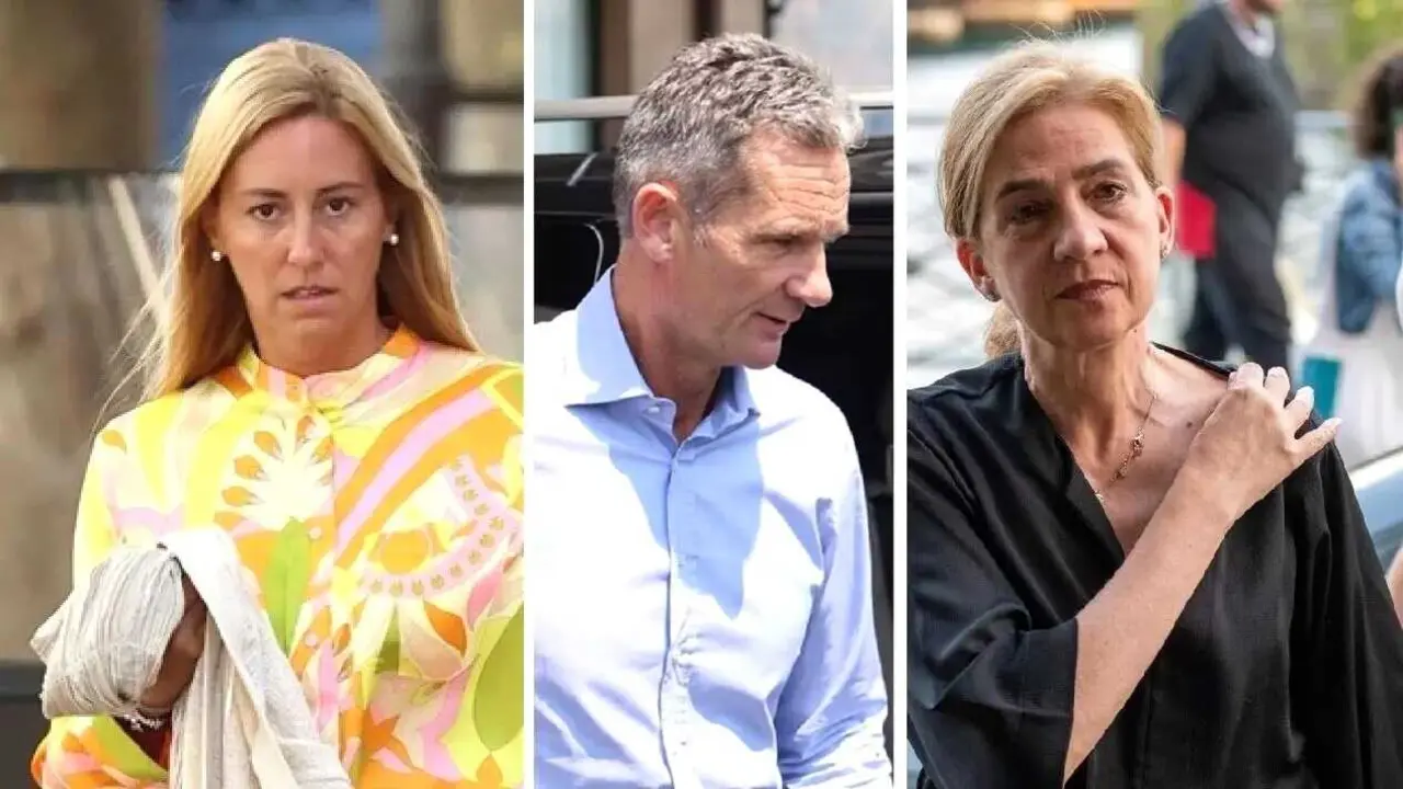 En el fotomontaje en im&aacute;genes de archivo Ainhoa Armentia, I&ntilde;aki Urdangarin y la infanta Cristina - EP