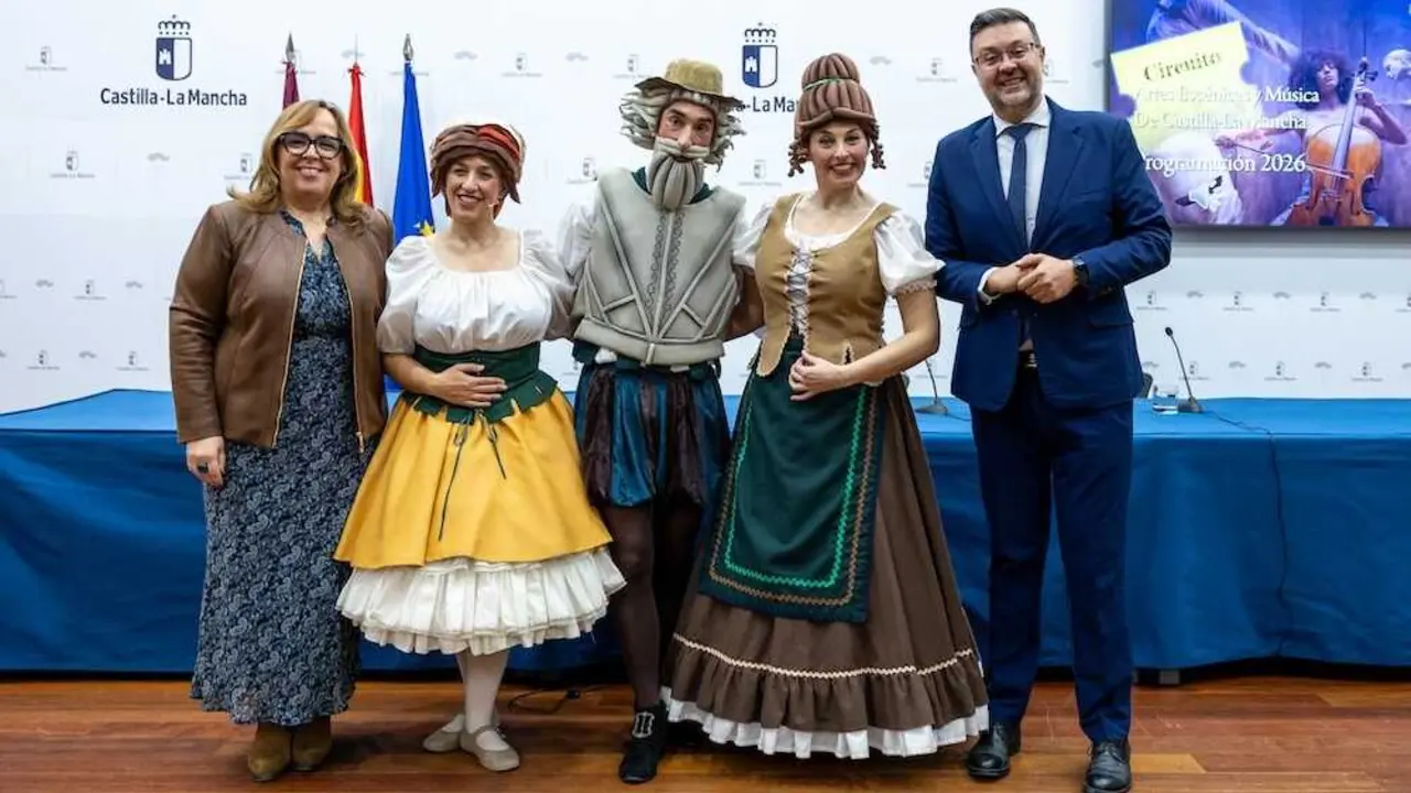 El consejero de Educaci&oacute;n, Cultura y Deportes, Amador Pastor, ha presentado la temporada &lsquo;Primavera 2026&rsquo; y &lsquo;&acute;Circuito 2026&rsquo; de la Red de Artes Esc&eacute;nicas y Musicales de Castilla-La Mancha