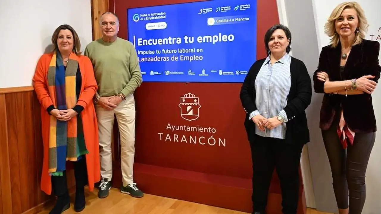 La consejera de Econom&iacute;a, Empresas y Empleo, Patricia Franco, ha participado en Taranc&oacute;n (Cuenca) en la presentaci&oacute;n de los nuevos Hubs de Empleabilidad de la Fundaci&oacute;n Santa Mar&iacute;a la Real
