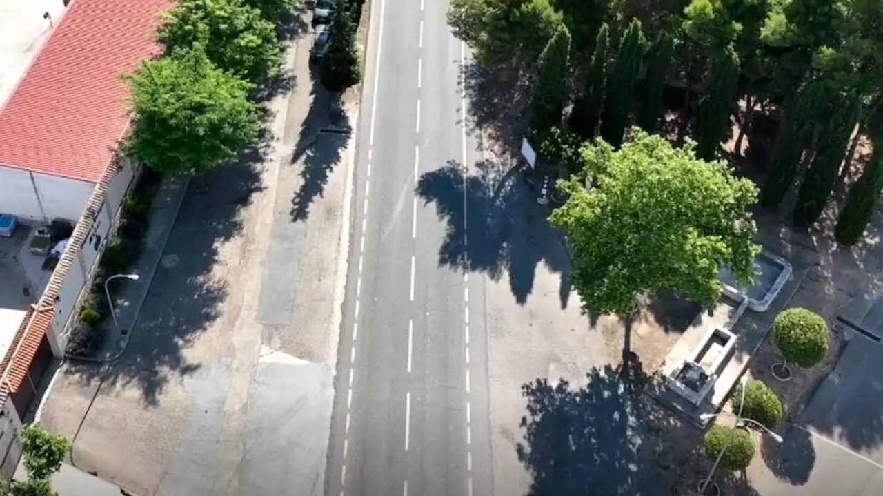 Finalizadas las obras de adecuaci&oacute;n del paso peatonal de la N-400 en Noblejas (Toledo)