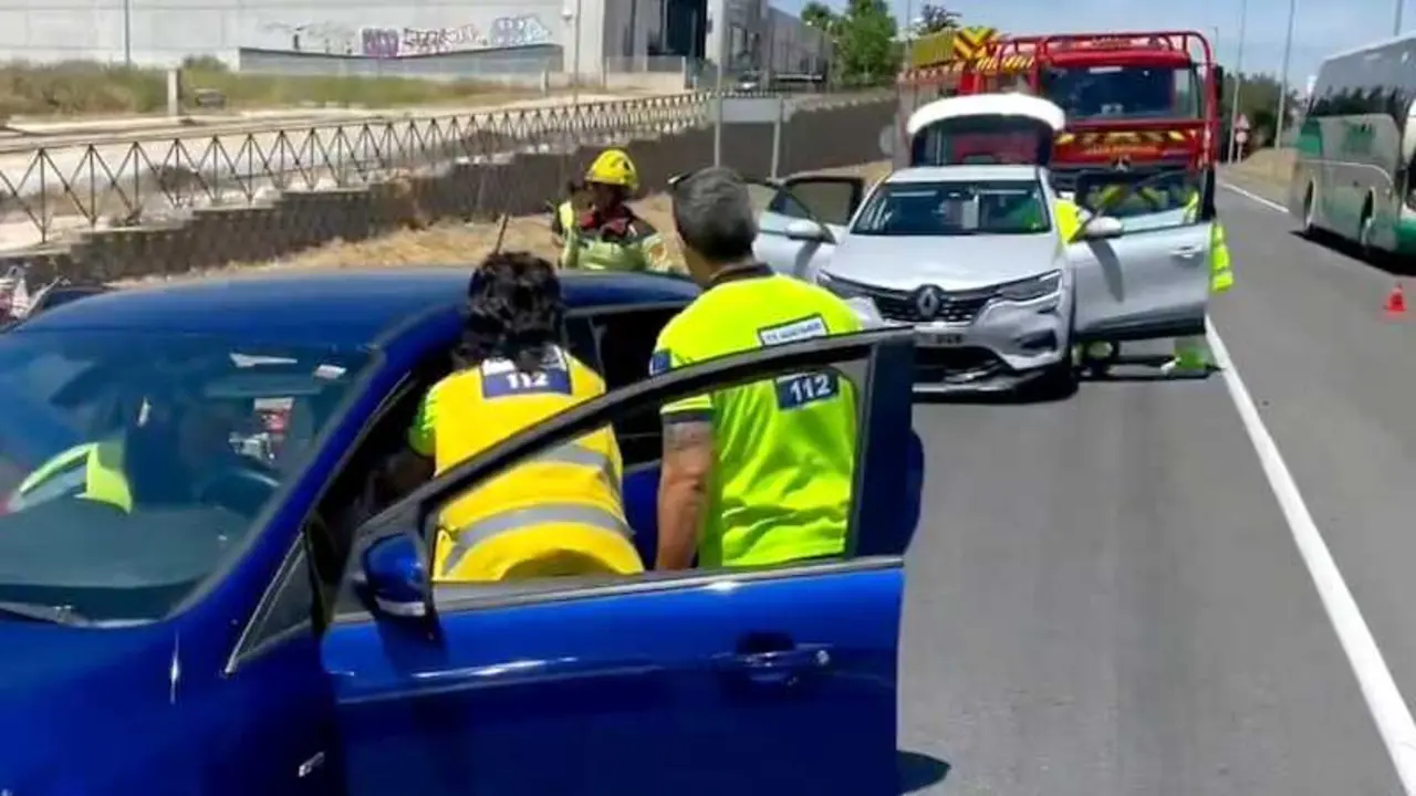 Heridas dos mujeres tras la colisi&oacute;n de dos turismos en la N-401a en Illescas (Toledo), choque, accidente de tr&aacute;fico,&nbsp;