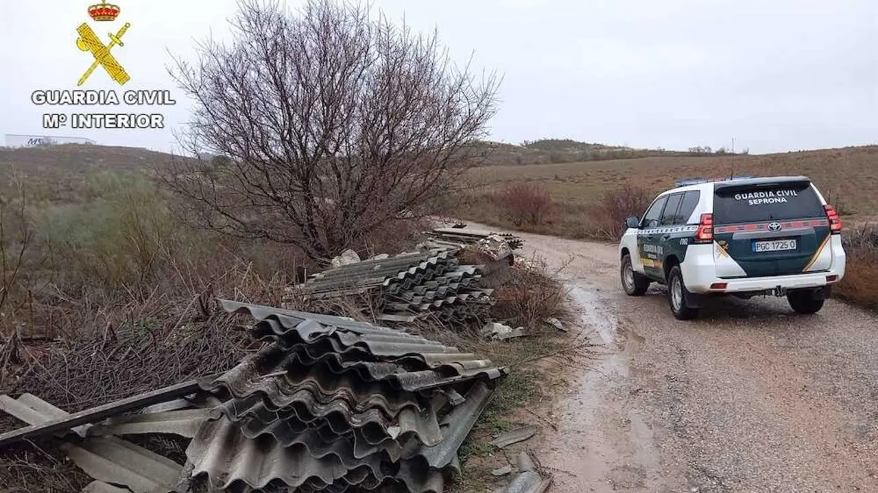 Investigadas dos personas en Guadalajara por vertidos ilegales de amianto