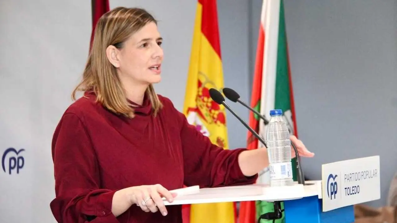 La secretaria general y portavoz parlamentaria del PP de Castilla-La Mancha, Carolina Agudo, este s&aacute;bado en el Congreso Local del PP de Torrijos