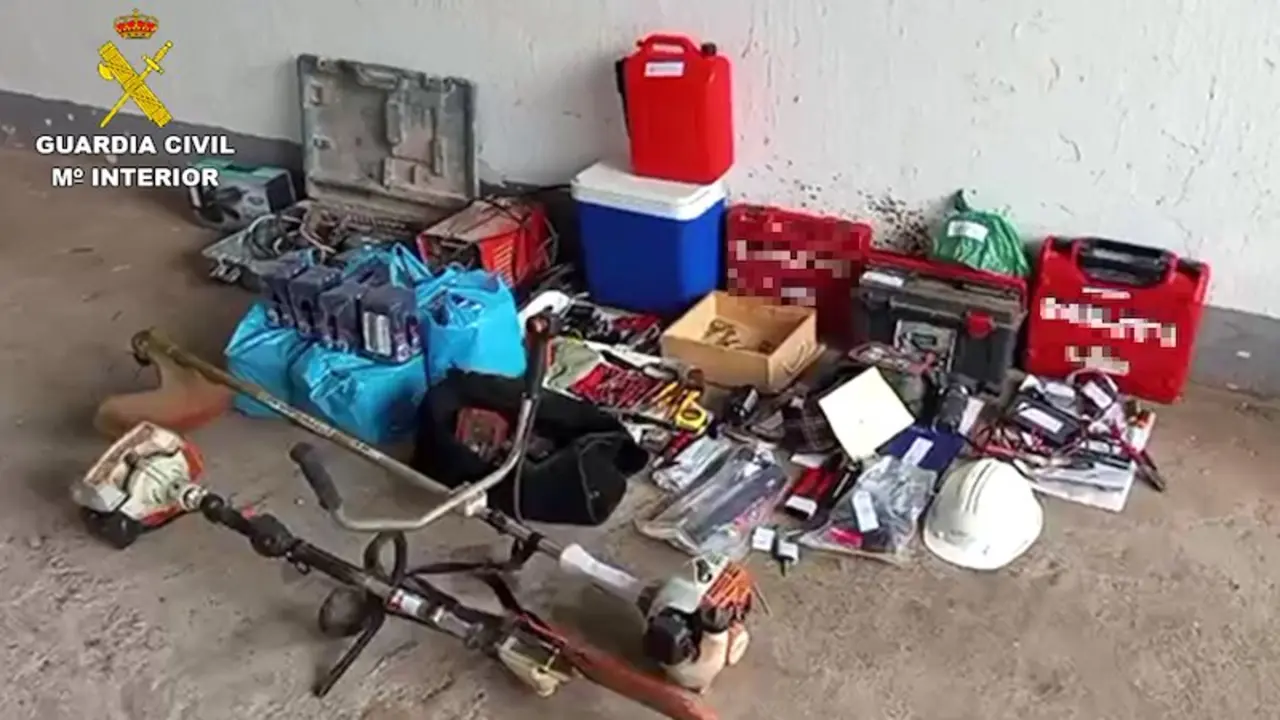Cae un grupo criminal que rob&oacute; herramientas en siete pueblos de Ciudad Real