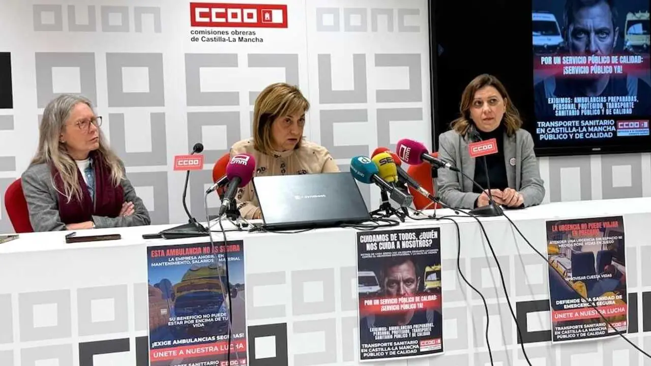CCOO recoge firmas para que el Sescam gestione directamente las ambulancias