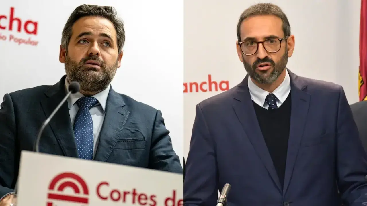 El presidente del PP de Castilla-La Mancha, Paco N&uacute;&ntilde;ez, y el secretario de Organizaci&oacute;n del PSOE de Castilla-La Mancha, Sergio Guti&eacute;rrez