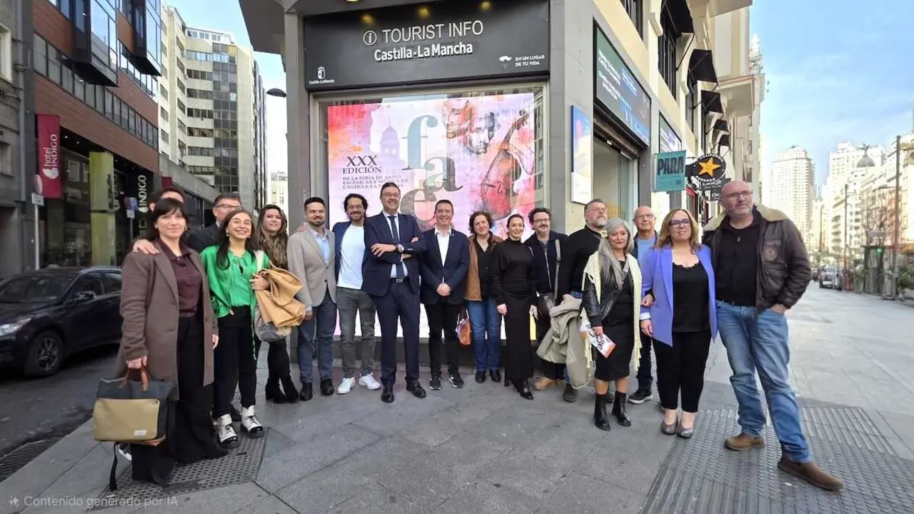 Presentaci&oacute;n de la Feria de Artes Esc&eacute;nicas y Musicales de Castilla-La Mancha que se celebra en Albacete, en la Oficina de Turismo de la regi&oacute;n en Madrid