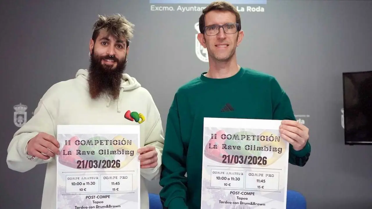 Escalada y 'tardeo': La Rave Climbing regresa a La Roda tras su &eacute;xito