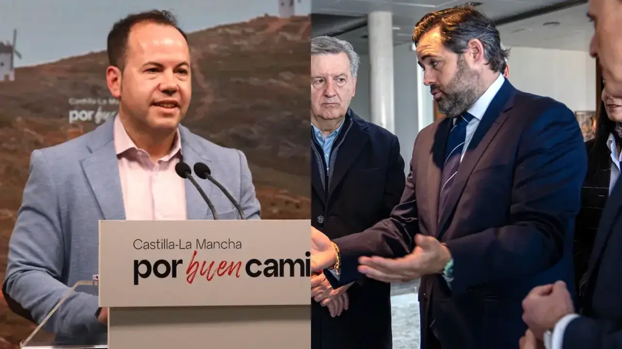 El secretario regional de Formaci&oacute;n del PSOE, Sergio Garc&iacute;a-Navas, y el presidente regional del PP, Paco N&uacute;&ntilde;ez