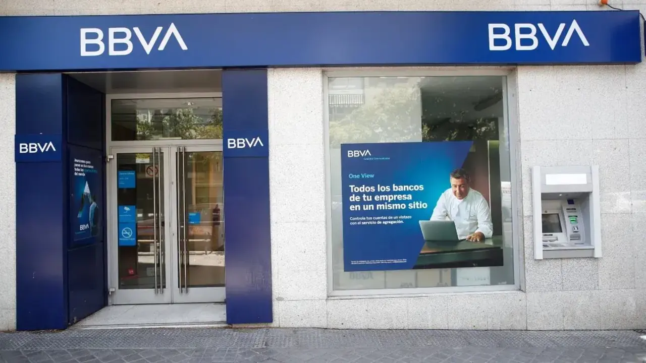 Imagen de una oficina bancaria del grupo BBVA