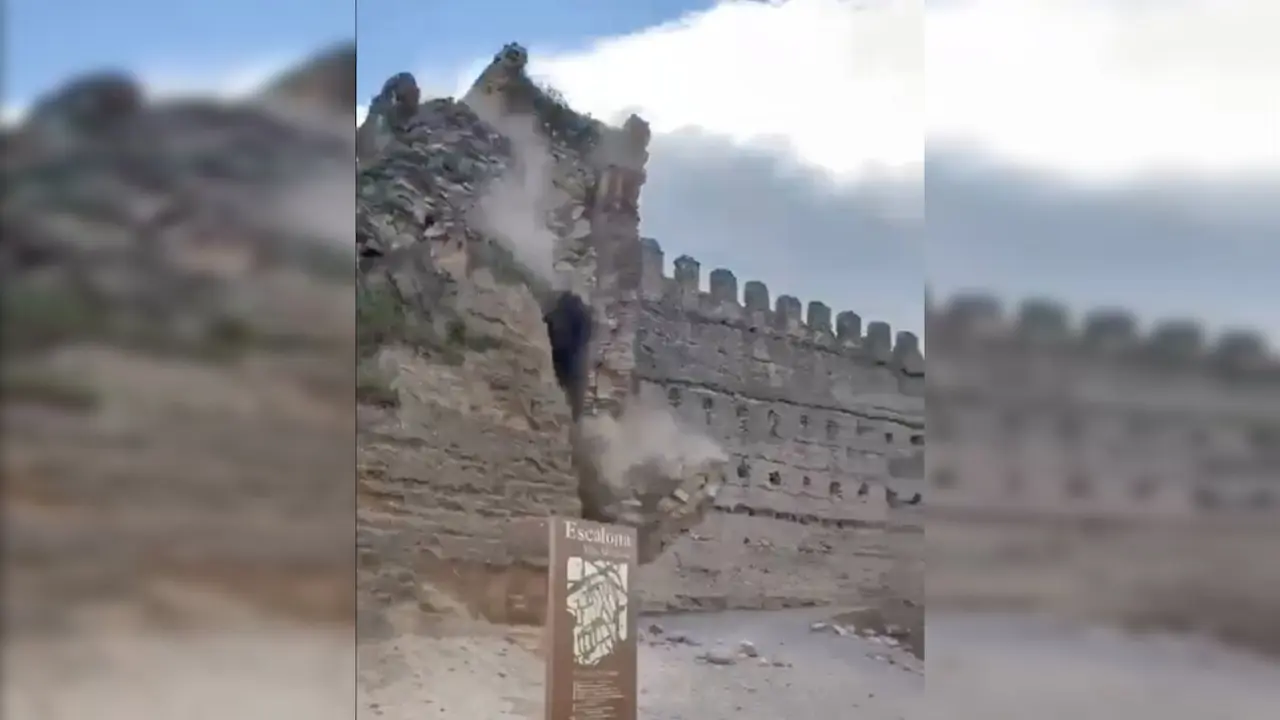 Derrumbe en el castillo de Escalona (Toledo): cae parte de una torre sin heridos