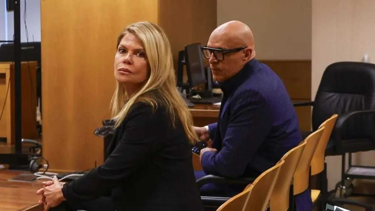 En la imagen Makoke y Kiko Matamoros este mi&eacute;rcoles en la sala de vistas del juzgado