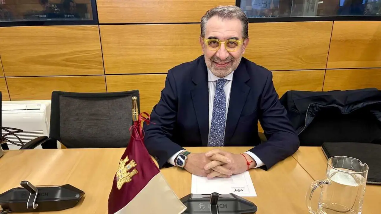 El consejero de Sanidad de Castilla-La Mancha, Jes&uacute;s Fern&aacute;ndez Sanz, durante el Consejo Interterritorial celebrado en Madrid.