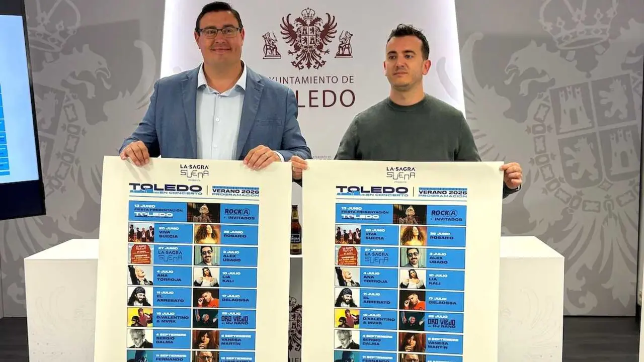 Sergio Dalma, Viva Suecia y Rosario Flores en 'Toledo en Concierto 2026'