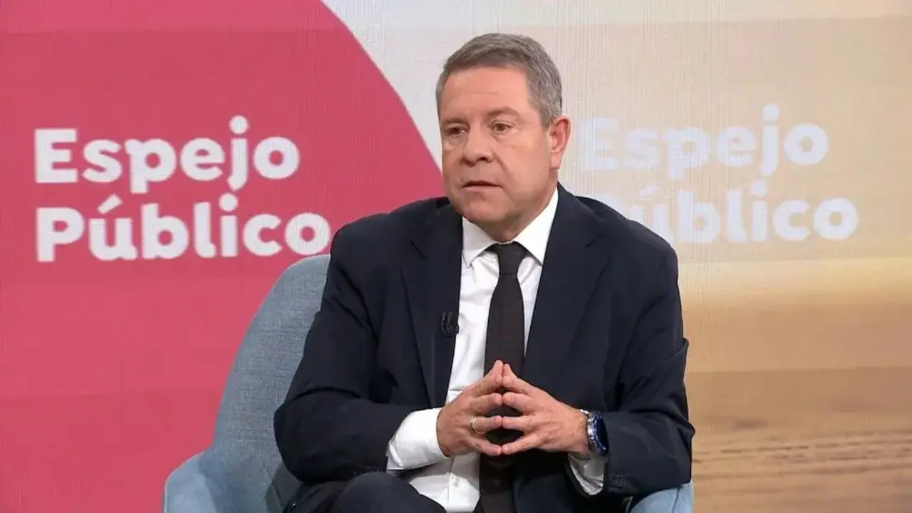 El presidente de Castilla-La Mancha, Emiliano Garc&iacute;a-Page, en un momento de la entrevista en el programa 'Espejo P&uacute;blico' de Antena 3