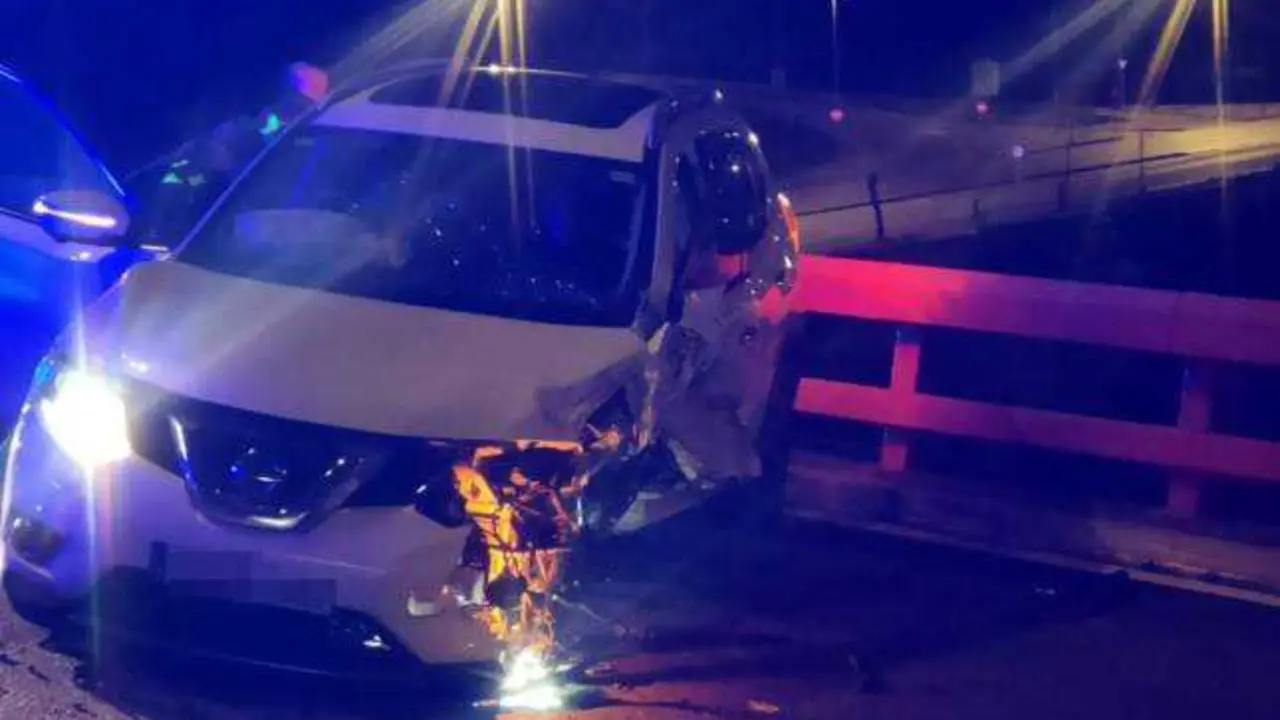 Imagen de archivo de un accidente de tr&aacute;fico con varios coches implicados