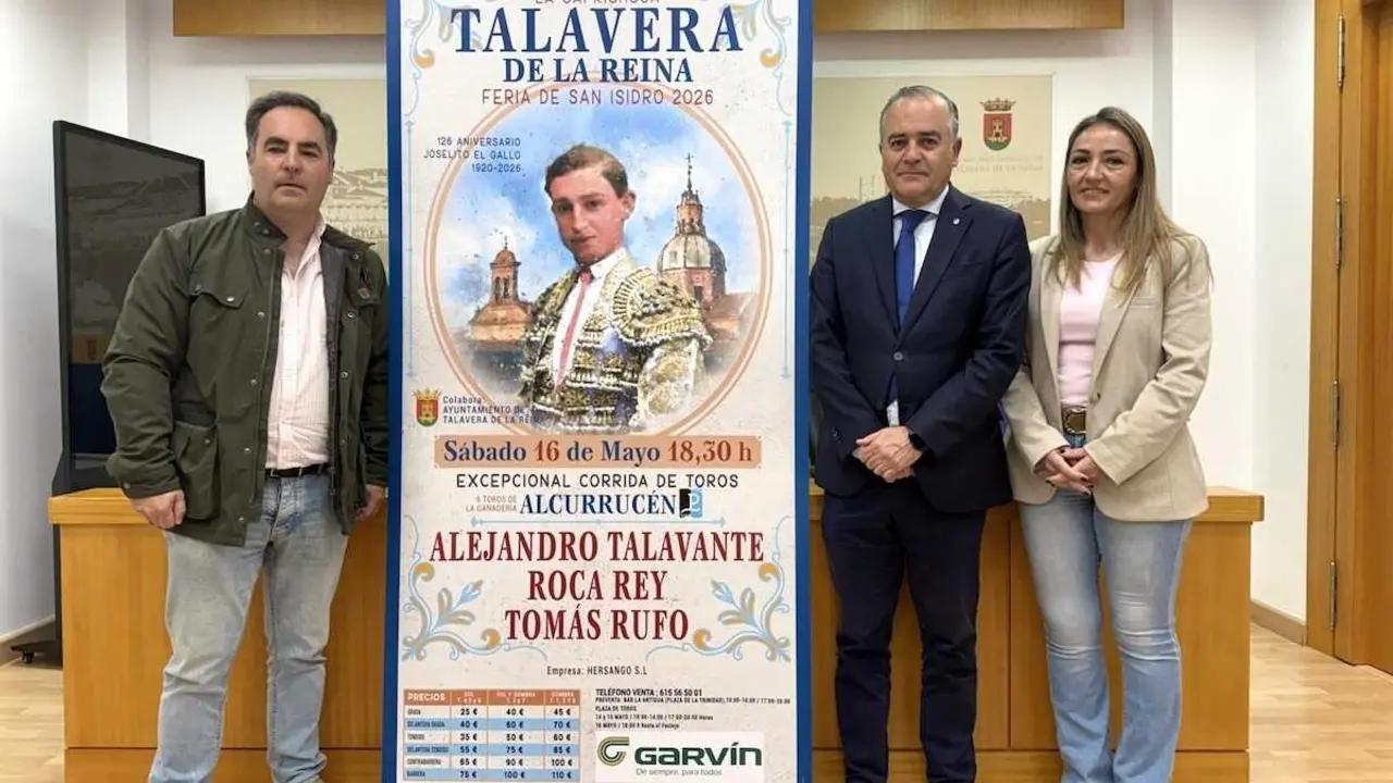 Roca Rey, Talavante y Tom&aacute;s Rufo torean en Talavera el 16 de mayo