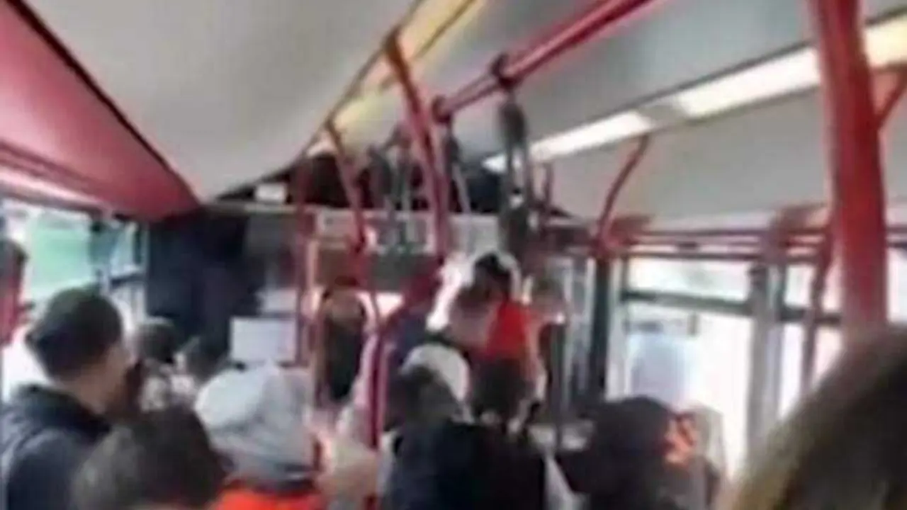 VIDEO. Brutal agresi&oacute;n a pu&ntilde;etazos y golpes en un autob&uacute;s en marcha