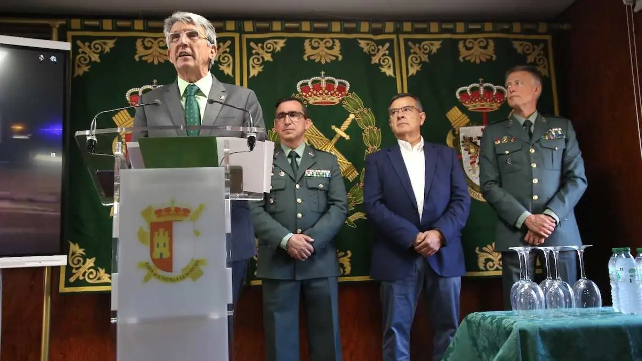 El delegado del Gobierno en Castilla-La Mancha, Jos&eacute; Pablo Sabrido, presenta la Operaci&oacute;n CERES 2.0 puesta en marcha por la Guardia Civil en La Sagra toledana.