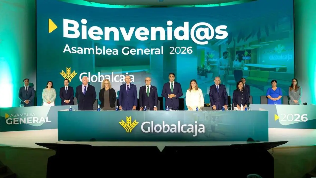 En la imagen un instante de la Asamblea General Ordinaria de Globalcaja celebrada este mi&eacute;rcole en Cuenca