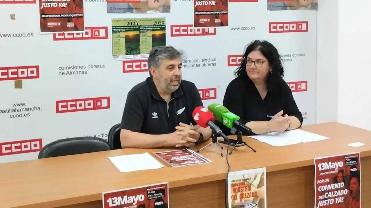 El sector del calzado de Almansa se moviliza por mejoras salariales