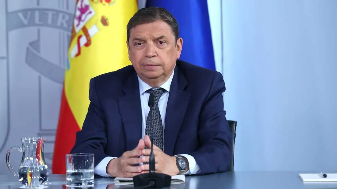 El ministro de Agricultura, Pesca y Alimentaci&oacute;n, Luis Planas, durante la rueda de prensa del Consejo de Ministros