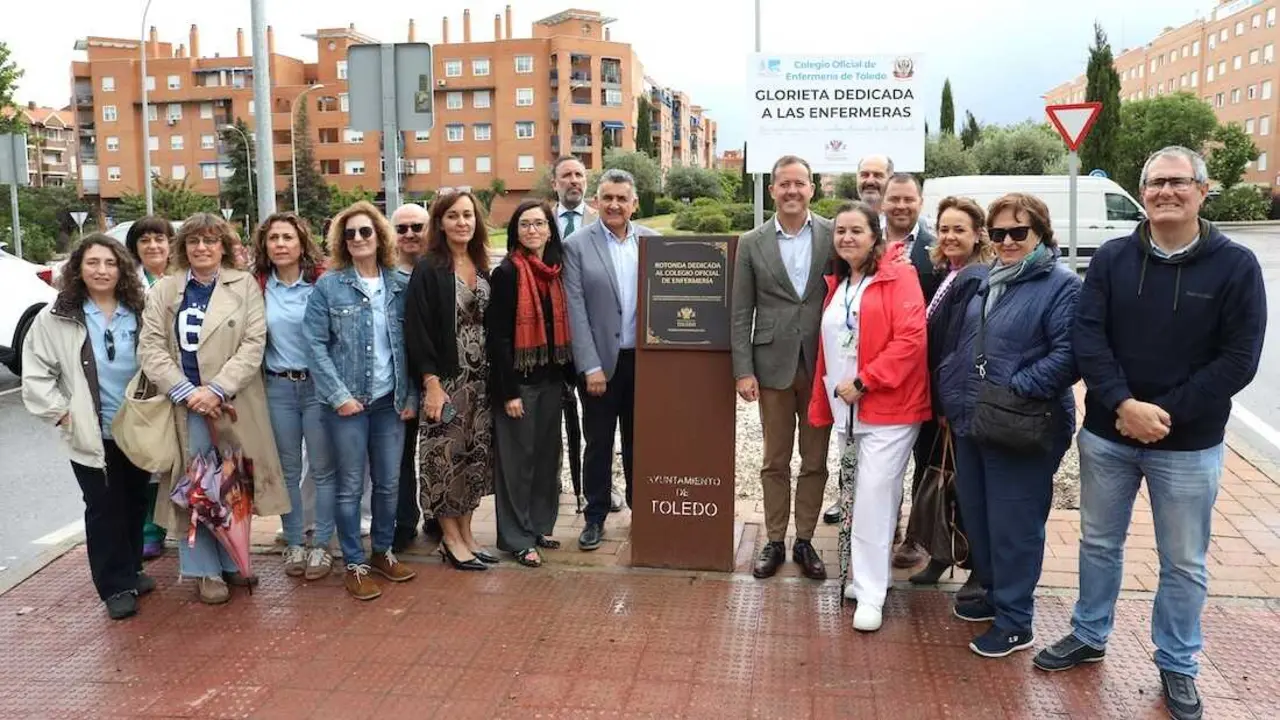 Toledo dedica una rotonda a las enfermeras para dar visibilidad a la profesi&oacute;n y hacer un reconocimiento "permanente"