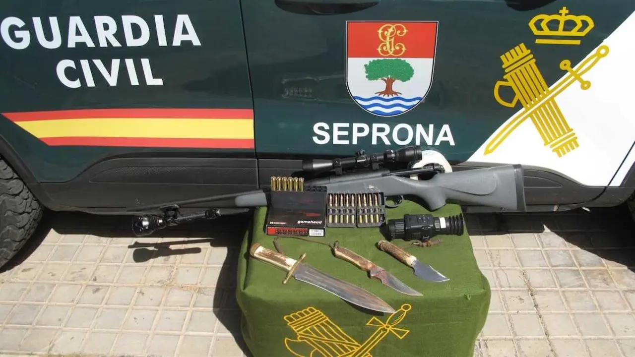 Cazado un furtivo armado con un rifle y visor t&eacute;rmico en Cuenca