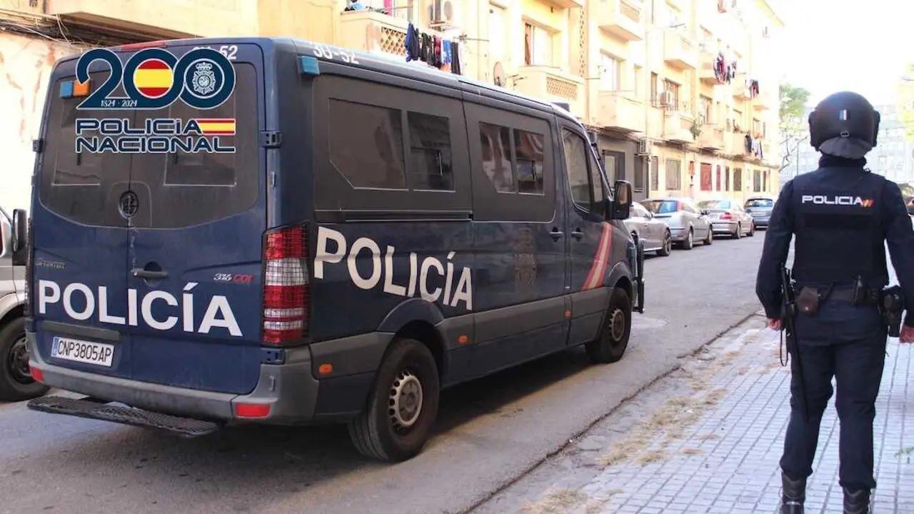 Detienen a doce personas implicadas en una organizaci&oacute;n criminal dedicada a la venta de drogas en Albacete, furg&oacute;n, polic&iacute;a nacional,