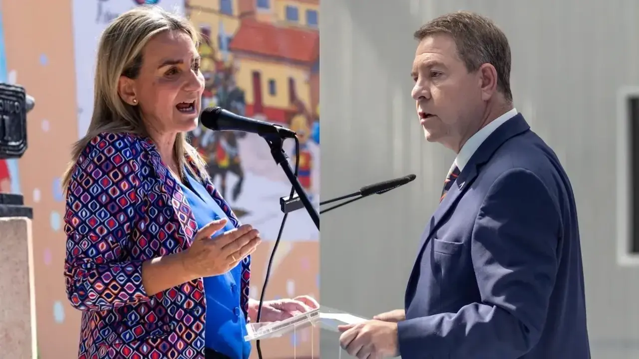 La ministra de Educaci&oacute;n, FP y Deportes, Milagros Tol&oacute;n; y el presidente de Castilla-La Mancha, Emiliano Garc&iacute;a-Page.
